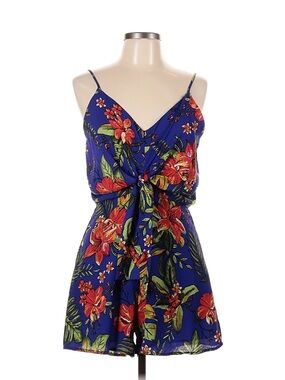 Floral Tie-Front Romper